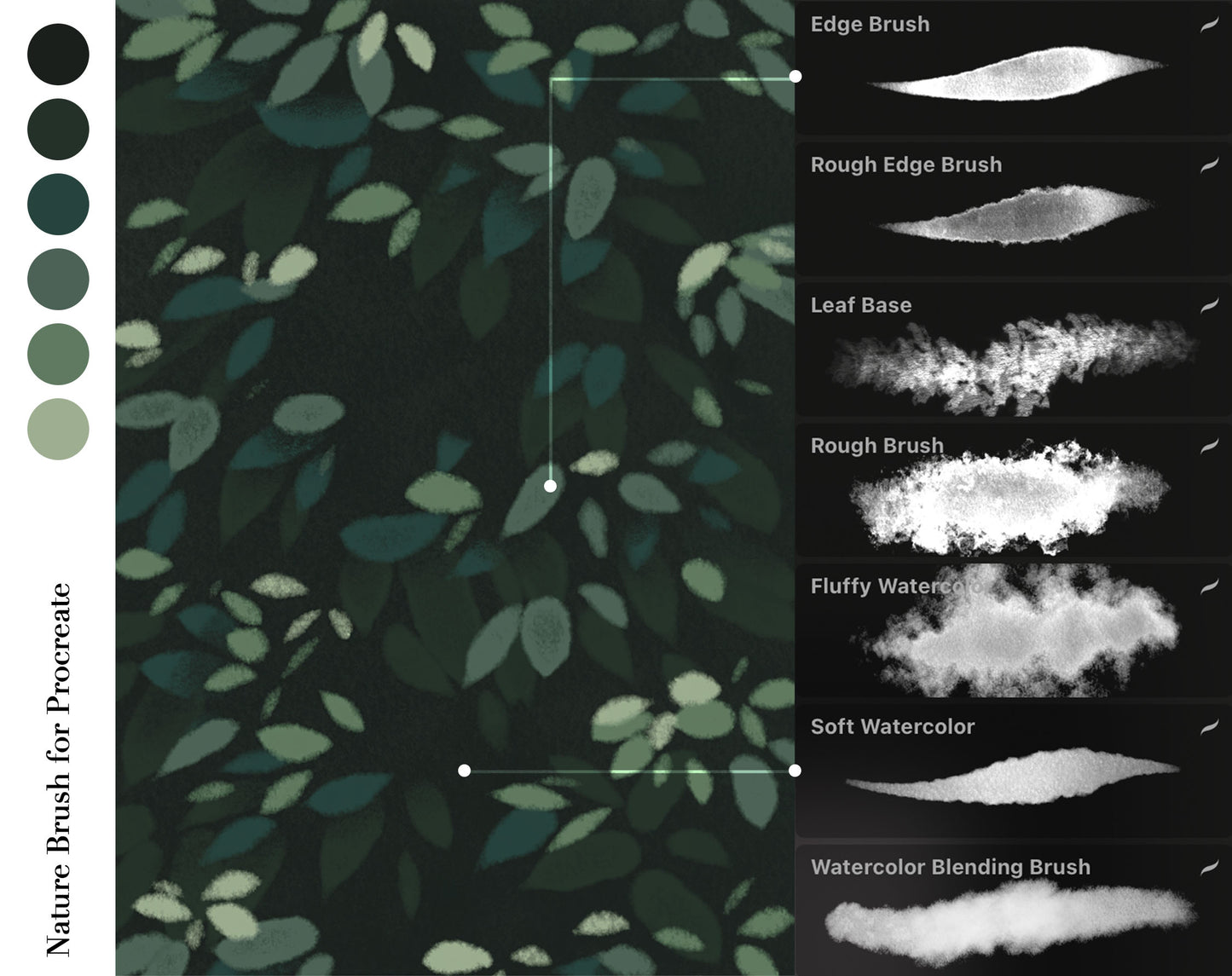 Leessuu Nature Brushes for Procreate